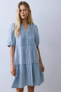 COLTON DRESS Melissa Nepton Lt Blue Wash XS