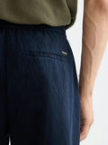 Core Fave Cotton-Linen Twill Bermuda Short Men Shorts Scotch Soda Homme Navy 32