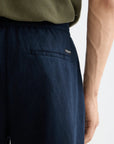 Core Fave Cotton-Linen Twill Bermuda Short Men Shorts Scotch Soda Homme Navy 32