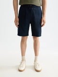 Core Fave Cotton-Linen Twill Bermuda Short Men Shorts Scotch Soda Homme Navy 30