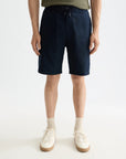 Core Fave Cotton-Linen Twill Bermuda Short Men Shorts Scotch Soda Homme Navy 30