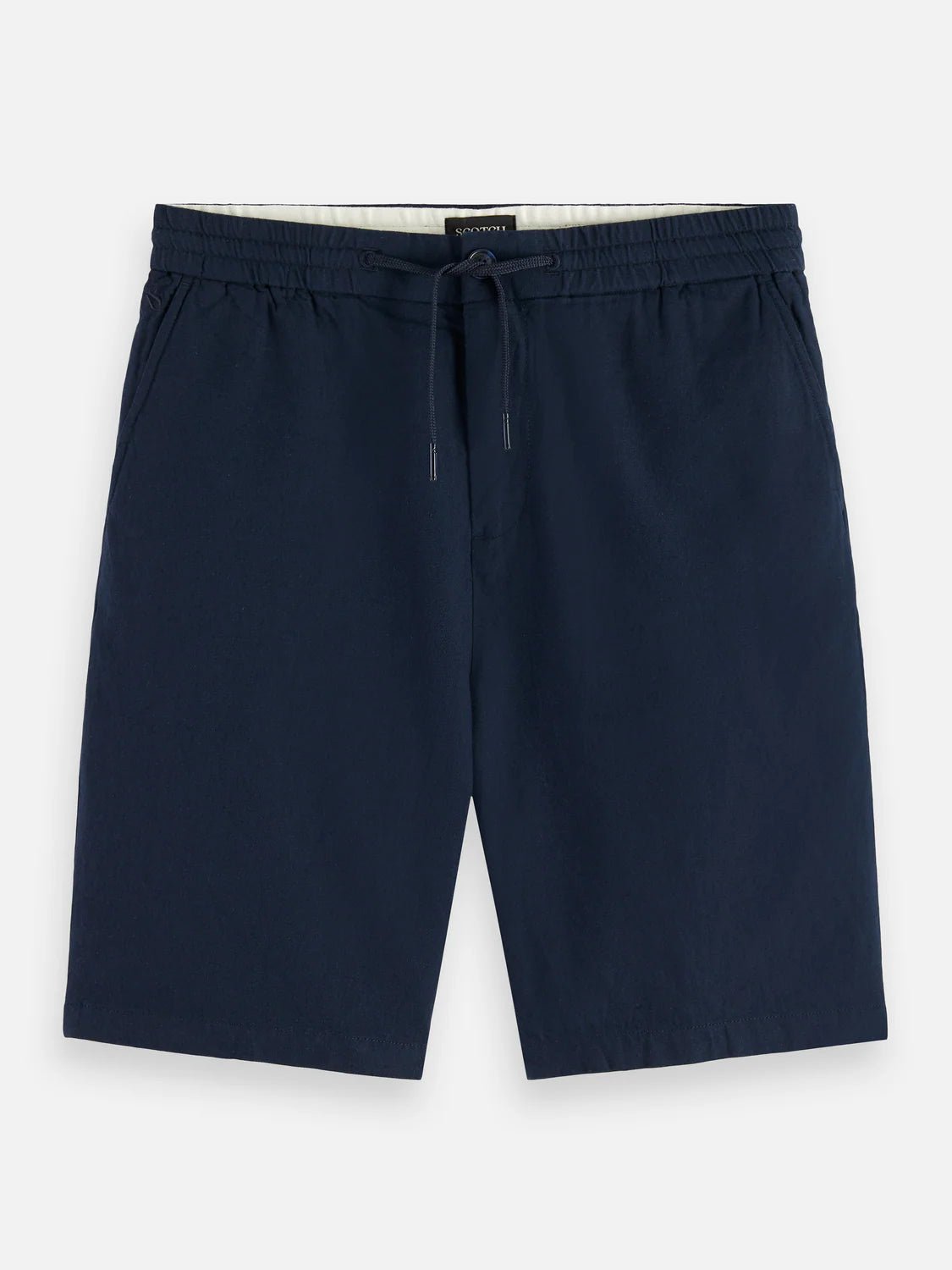 Core Fave Cotton-Linen Twill Bermuda Short Men Shorts Scotch Soda Homme Navy 33