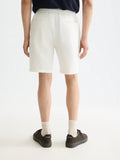 Core Fave Cotton-Linen Twill Bermuda Short Men Shorts Scotch Soda Homme OFF WHITE 31