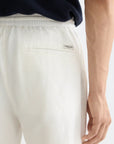 Core Fave Cotton-Linen Twill Bermuda Short Men Shorts Scotch Soda Homme OFF WHITE 32