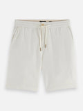 Core Fave Cotton-Linen Twill Bermuda Short Men Shorts Scotch Soda Homme OFF WHITE 33