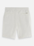 Core Fave Cotton-Linen Twill Bermuda Short Men Shorts Scotch Soda Homme OFF WHITE 34