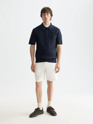 Core Fave Cotton-Linen Twill Bermuda Short Men Shorts Scotch Soda Homme OFF WHITE 29