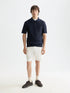Core Fave Cotton-Linen Twill Bermuda Short Men Shorts Scotch Soda Homme OFF WHITE 29