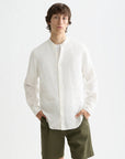 Core Linen Shirt LS Stand Collar Men Shirts Scotch Soda Homme