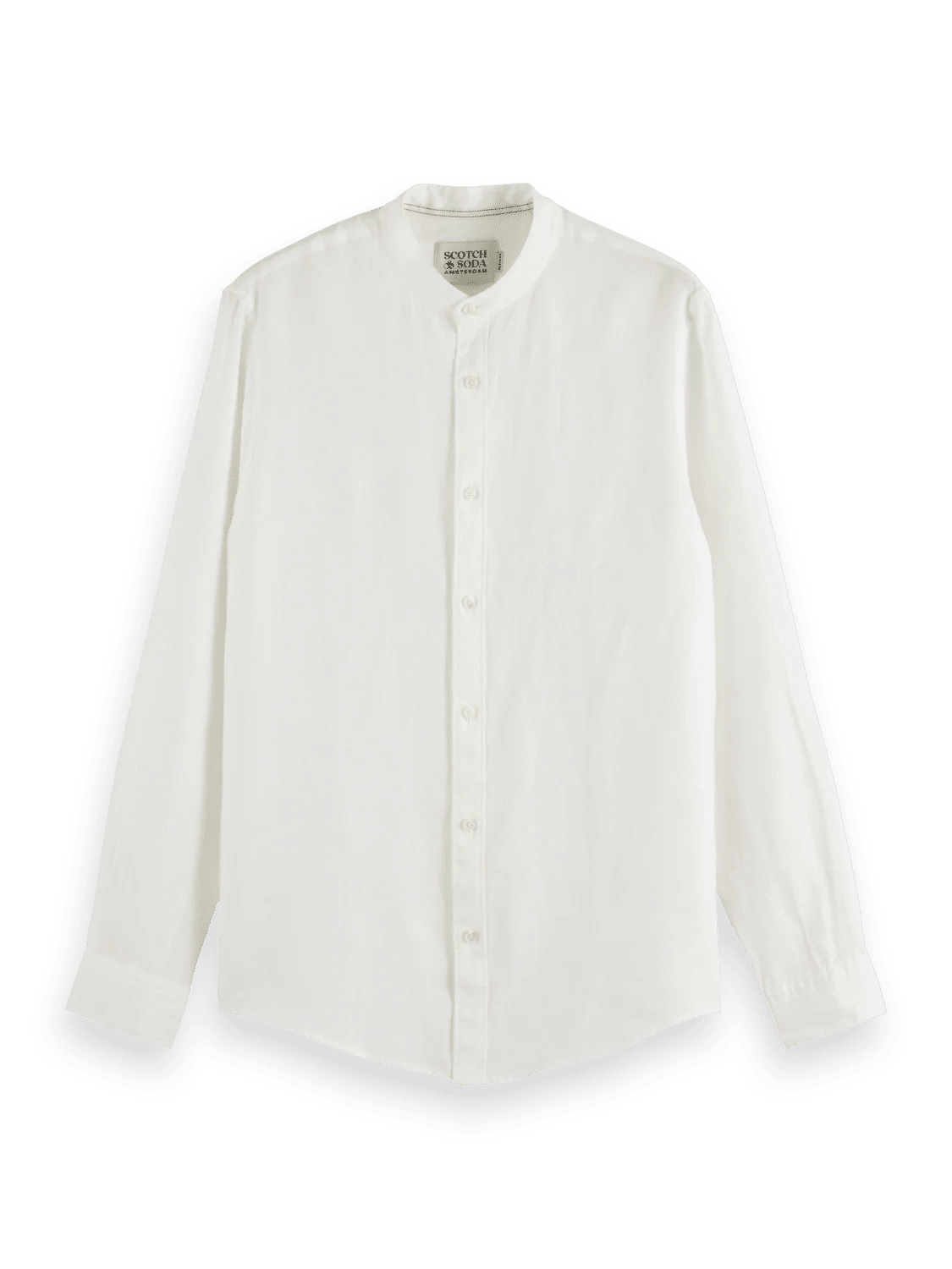Core Linen Shirt LS Stand Collar Scotch Soda Homme