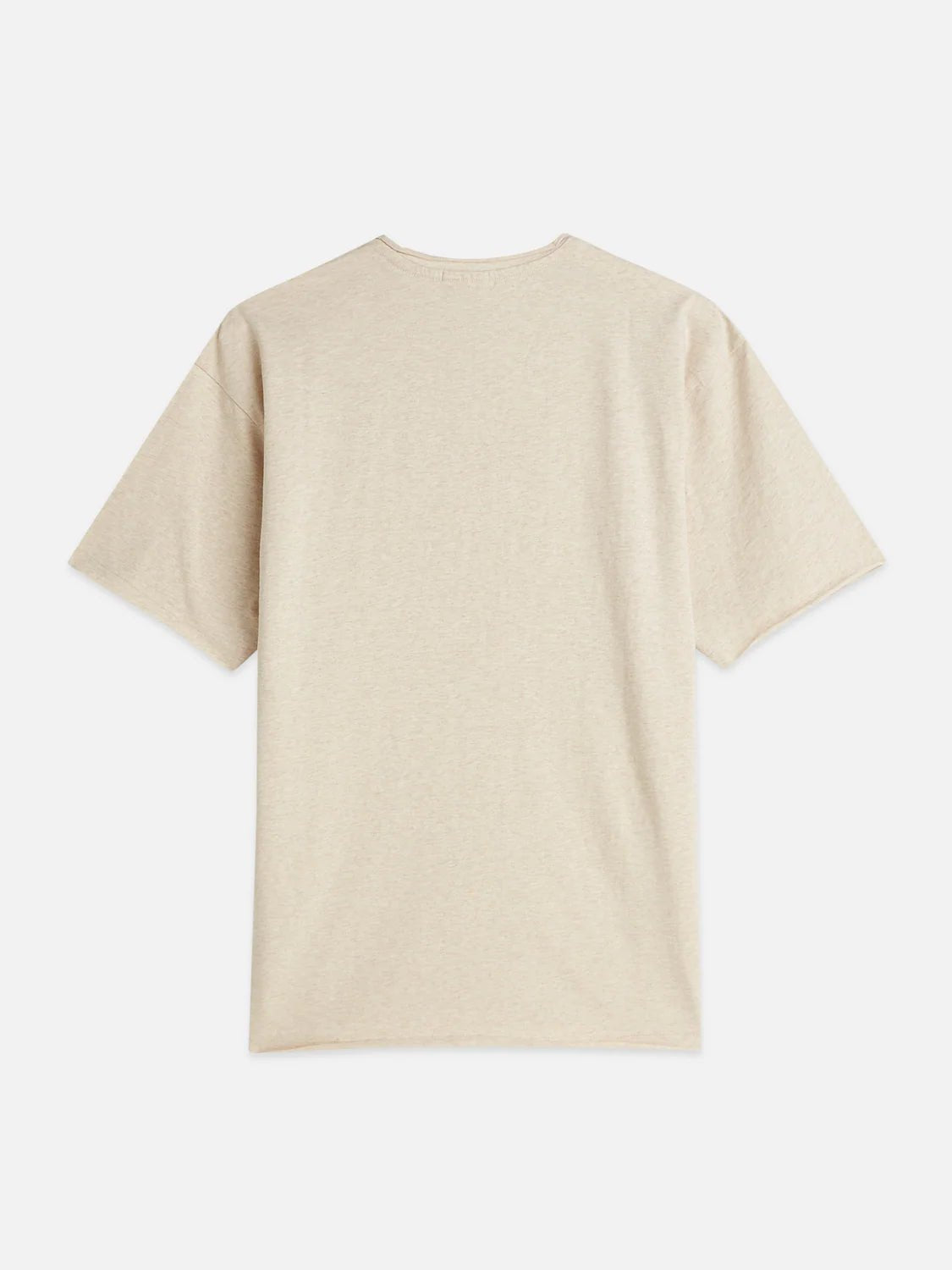 Core Raw-Edged Relaxed-Fit Garment-Dyed T-Shirt Men T-Shirts Scotch Soda Homme Oatmeal Melange XL