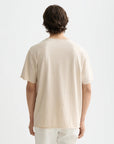 Core Raw-Edged Relaxed-Fit Garment-Dyed T-Shirt Men T-Shirts Scotch Soda Homme Oatmeal Melange S