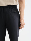 Core Warren Cotton/Linen Twill Jogger Men Trousers Scotch Soda Homme Night 30-30
