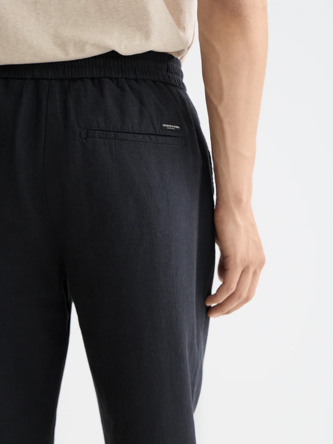 Core Warren Cotton/Linen Twill Jogger Men Trousers Scotch Soda Homme Night 30-30