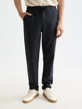 Core Warren Cotton/Linen Twill Jogger Men Trousers Scotch Soda Homme Night 31-30