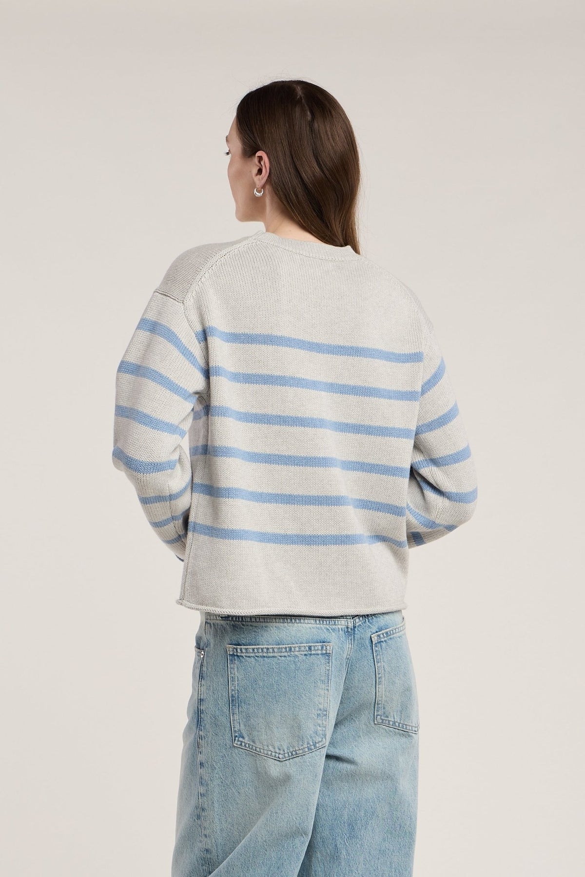 Cotton Cashmere Sweater Woman VELVET M Light Heather