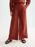 Cotton Voile Pull-On Beach Pant Scotch Soda Femme Burnt Henna S