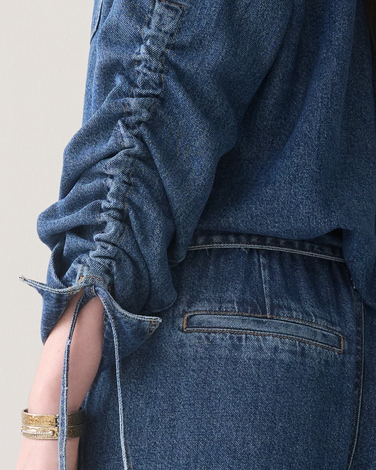 Denim Blouse with Boyfriend Fit Woman SUMMUM 36 DENIM