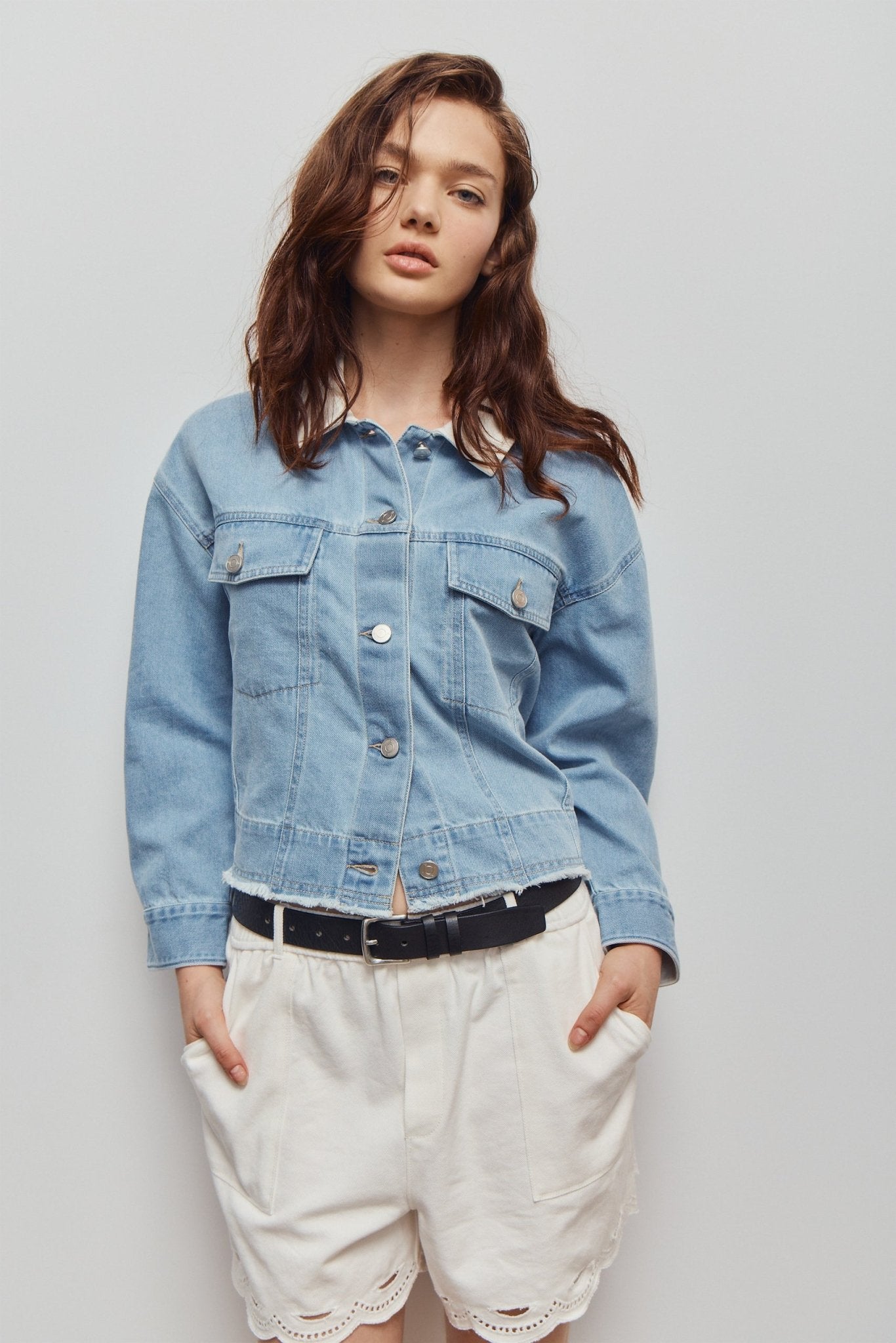 DINA JACKET Melissa Nepton Lt Blue Denim XS