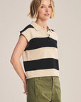 DS COTTON CASHMERE SWEATER Knitwear VELVET OAT/NAVY M