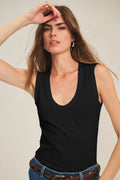 DS GAUZY WHISPER CLASSICS TANK VELVET BLACK M