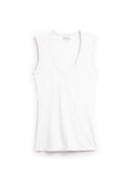 DS GAUZY WHISPER CLASSICS TANK VELVET WHITE XL