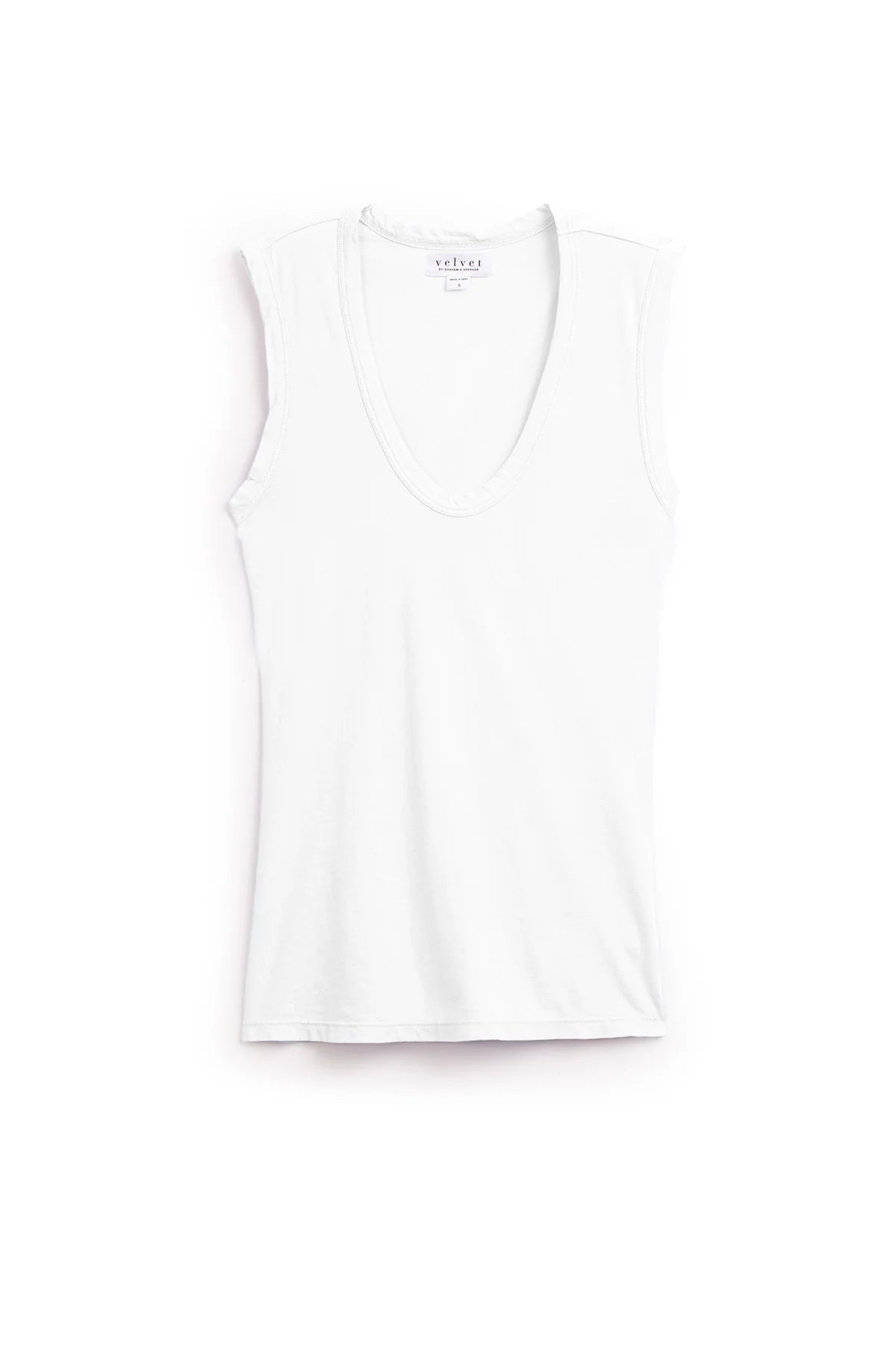 DS GAUZY WHISPER CLASSICS TANK VELVET WHITE XL