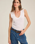 DS GAUZY WHISPER CLASSICS TANK Woman VELVET WHITE XS