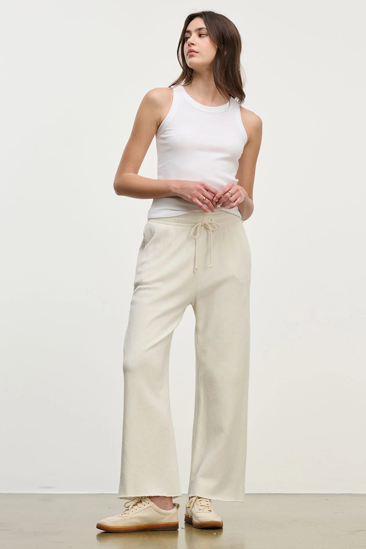 DS MODAL RIB TANK T-Shirts VELVET WHITE XL