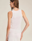 DS MODAL RIB TANK T-Shirts VELVET WHITE M