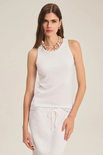 DS MODAL RIB TANK T-Shirts VELVET WHITE XS