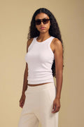 DS Modal Rib Tank Woman VELVET L White