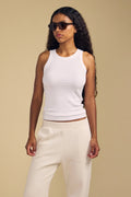 DS Modal Rib Tank Woman VELVET S White