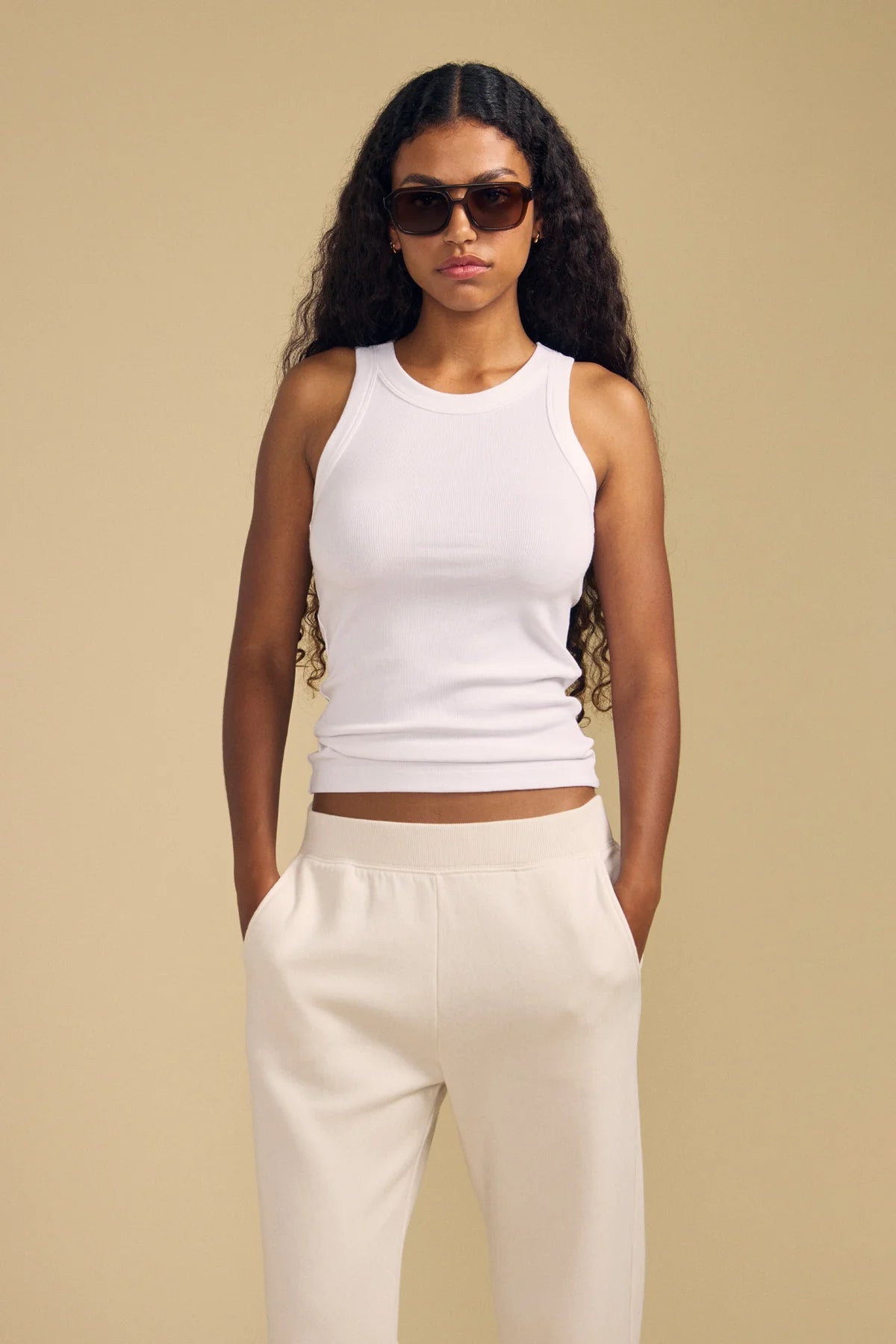 DS Modal Rib Tank Woman VELVET XS White