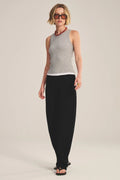 DS MODAL RIB TOP T-Shirts VELVET HEATHER GREY/WHITE XL