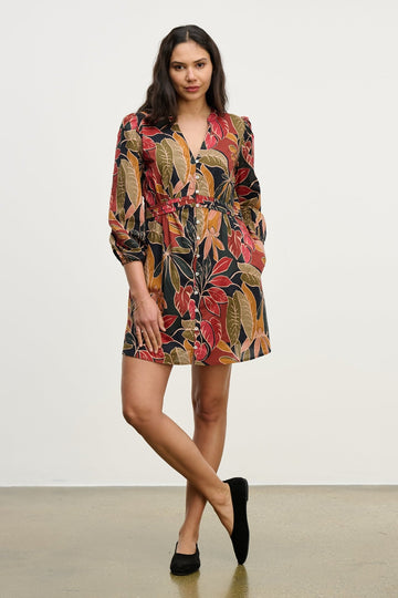 Ds Printed Cotton Cambric Dress VELVET VELVET