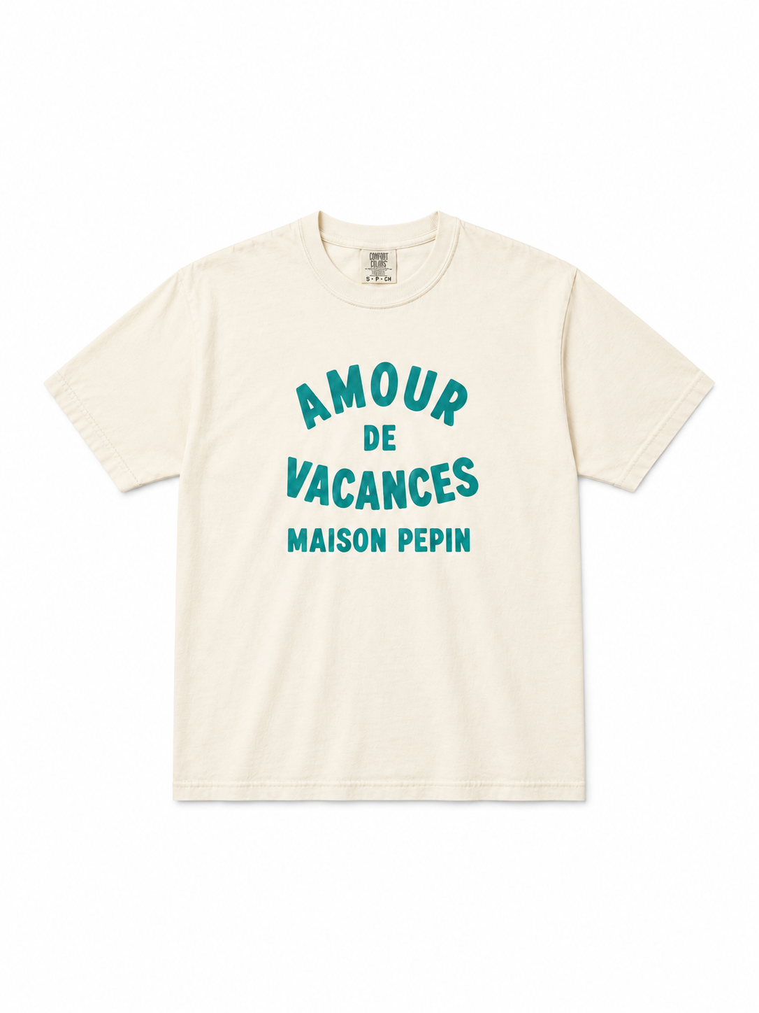 TEE SHIRT AMOUR DE VACANCES & MAISON PEPIN IVORY T-Shirts Coin Maison - Espace Pepin