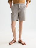 Fave Cotton-Linen Yarn-Dyed Ragular-Fit Bermuda Shorts Men Shorts Scotch Soda Homme Cathay Spice Dobby 30