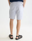 Fave Cotton-Linen Yarn-Dyed Regular-Fit Bermuda Shorts Men Shorts Scotch Soda Homme Infinity Stripe 31