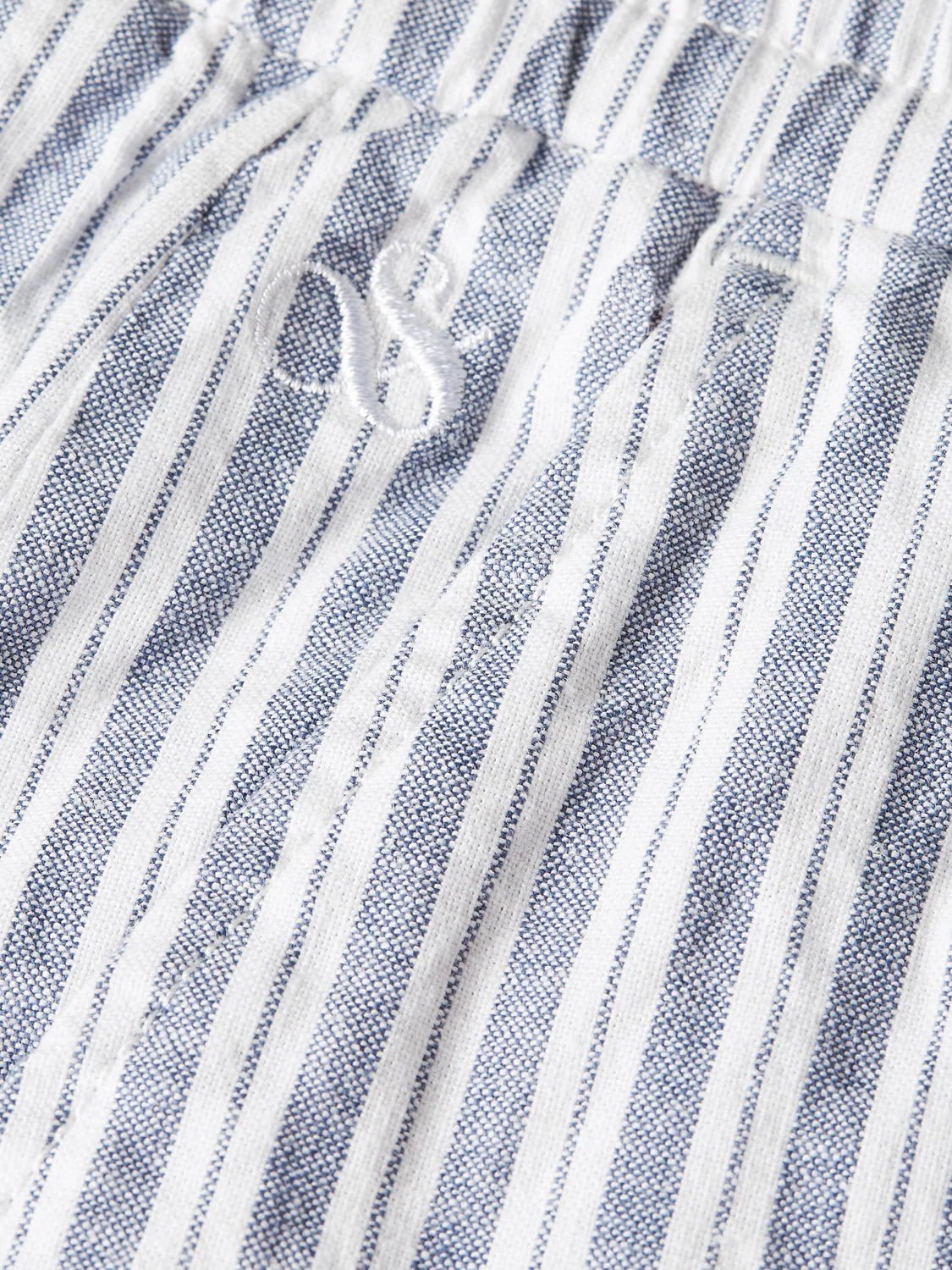 Fave Cotton-Linen Yarn-Dyed Regular-Fit Bermuda Shorts Men Shorts Scotch Soda Homme Infinity Stripe 36
