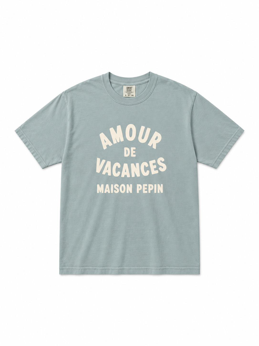 TEE SHIRT AMOUR DE VACANCES & MAISON PEPIN SAGE T-Shirts Coin Maison - Espace Pepin