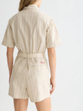 Feminine Cotton-Linen Playsuit Dresses Scotch Soda Femme Fog Stripe S
