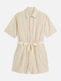 Feminine Cotton-Linen Playsuit Dresses Scotch Soda Femme