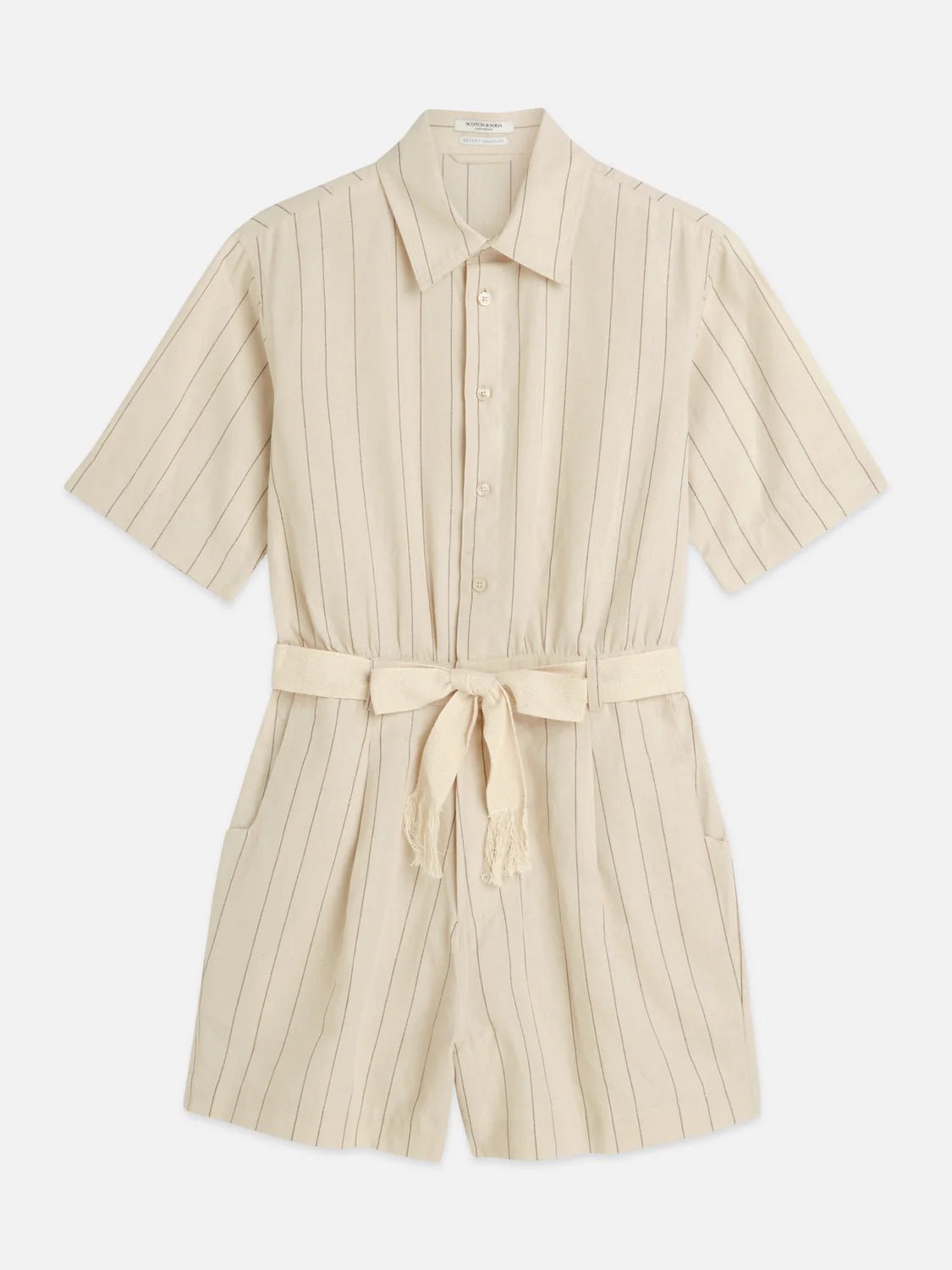 Feminine Cotton-Linen Playsuit Dresses Scotch Soda Femme
