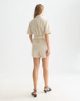 Feminine Cotton-Linen Playsuit Woman Scotch Soda Femme Fog Stripe M