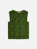 Flame Embroidery Top Blouses Scotch Soda Femme Garden Green 38