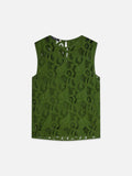 Flame Embroidery Top Blouses Scotch Soda Femme Garden Green 36