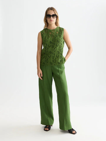 Flame Embroidery Top Blouses Scotch Soda Femme Garden Green 34