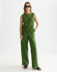 Flame Embroidery Top Blouses Scotch Soda Femme Garden Green 34