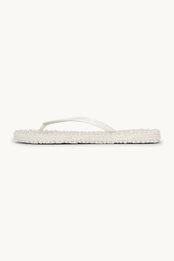 Flip Flop with Glitter ILSE JACOBSEN CREME 43